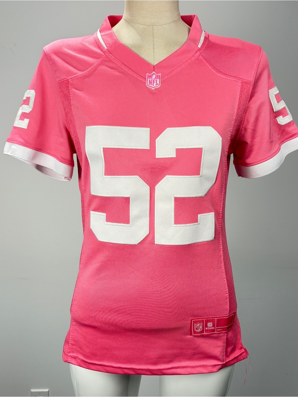 NFL Chicago Bears Khalil Mack #52 Pink Bubble Gum Jersey Youth Girls ✨
